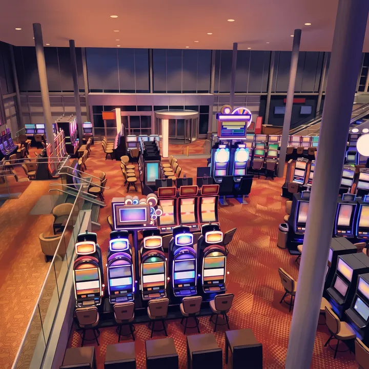 Elements Casino Surrey floor seen from above